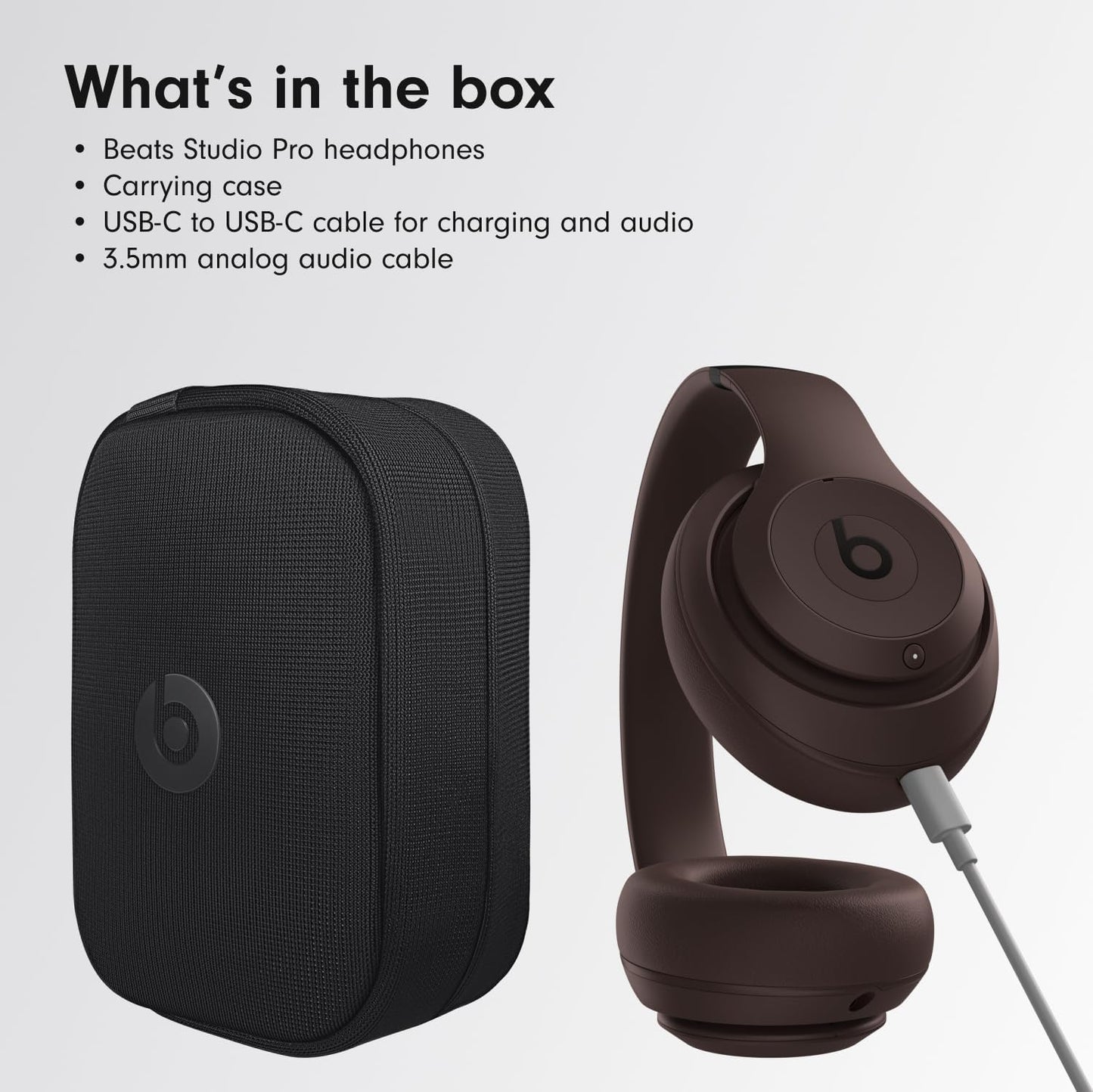 Beats Studio Pro Premium Wireless Over-Ear Headphones- Up to 40-Hour Battery Life, Active Noise Cancelling, Great for Travel & Commuting, Apple & Android Compatible - Exclusive Sand Gray