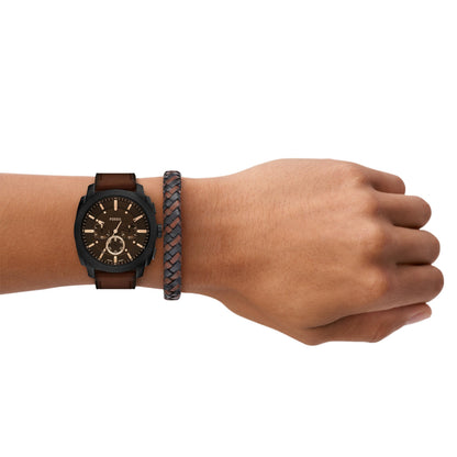 Fossil Men's Watch, Machine Stainless Steel Chronograph Watch for Men