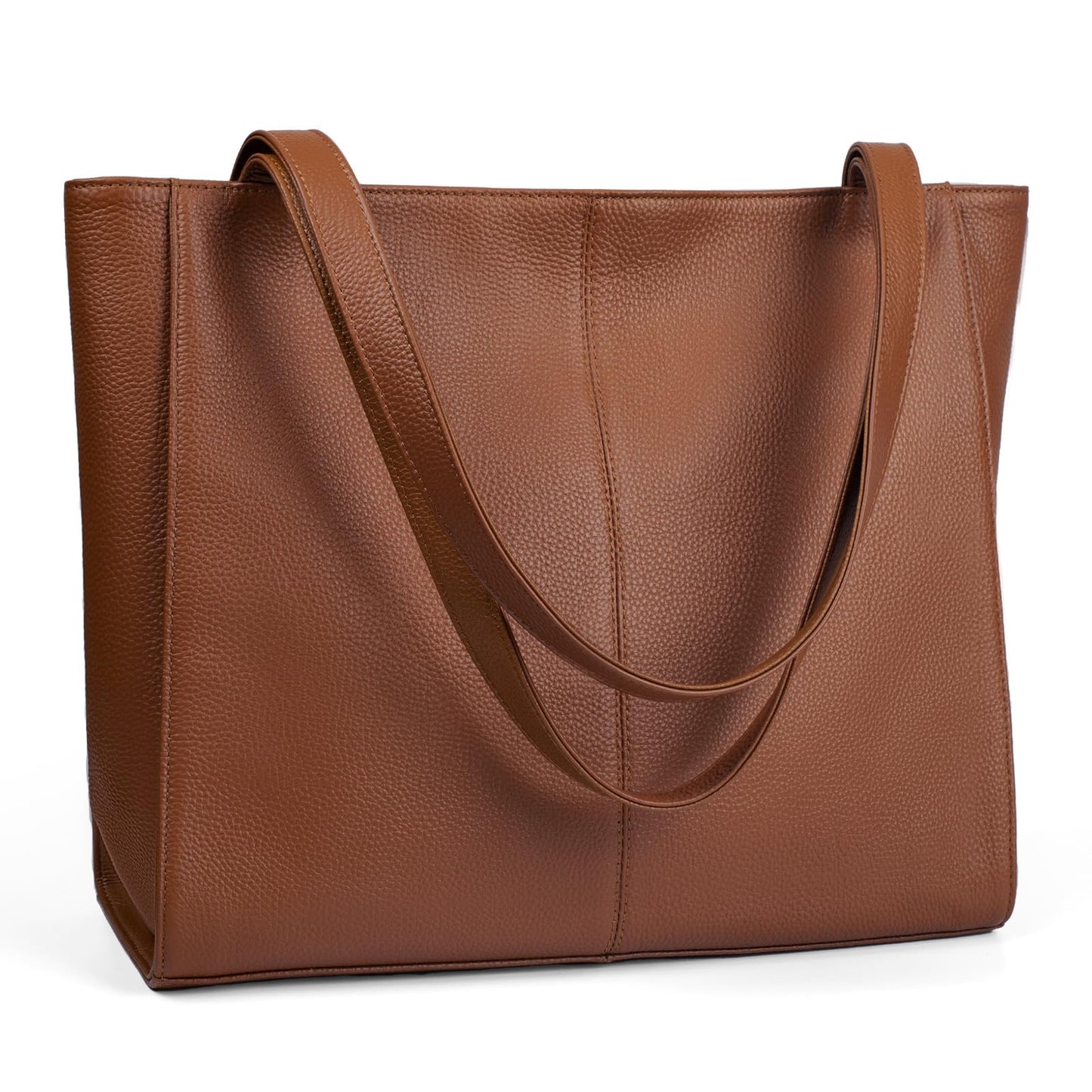 befen Genuine Leather Tote Bag for Women Work, Women's Leather Shoulder Bags Purses Satchel Handbags with Laptop Compartment