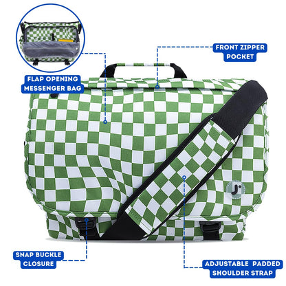 J World New York Thomas Laptop Messenger Bag for Women & Men. Kids Computer Bookbag