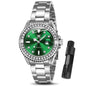OLEVS Watches Women with Date Silver Stainless Steel Luxury Ladies Watches with Small Writs Diamond Watches for Women Waterproof Elegant Dress Quartz Analog Women's Wrist Watches Reloj de Mujer