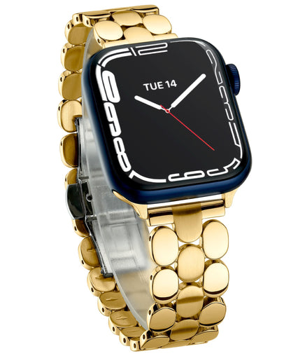 Designer Band for Apple Watch 40mm 41mm 42mm 38mm 44mm 45mm 46mm 49mm for Women, Stainless Steel Dressy Bands Compatible with Apple Watch Series 11,10,Se,9,8,7,6,5,4,3,2,1 for iWatch