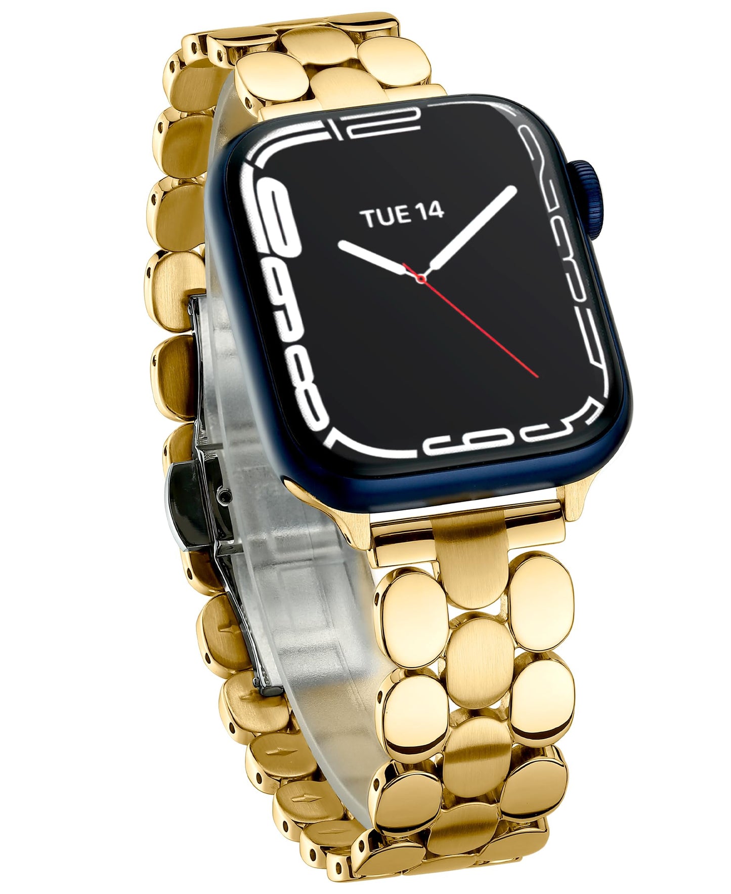 Designer Band for Apple Watch 40mm 41mm 42mm 38mm 44mm 45mm 46mm 49mm for Women, Stainless Steel Dressy Bands Compatible with Apple Watch Series 11,10,Se,9,8,7,6,5,4,3,2,1 for iWatch