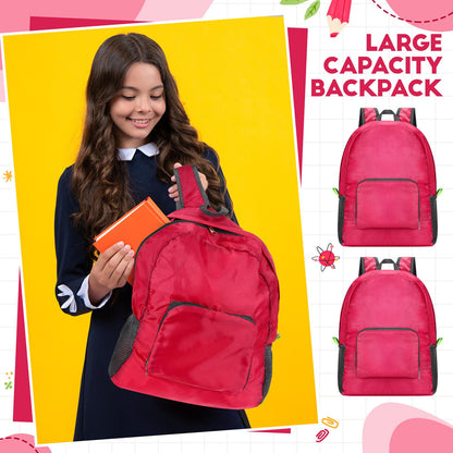 Jexine 10 Pcs Backpacks in Bulk 16.5 Inches Back Pack Basic Backpack for Adult Lightweight Outdoor Travel Book Bags(Sunny Pastel)
