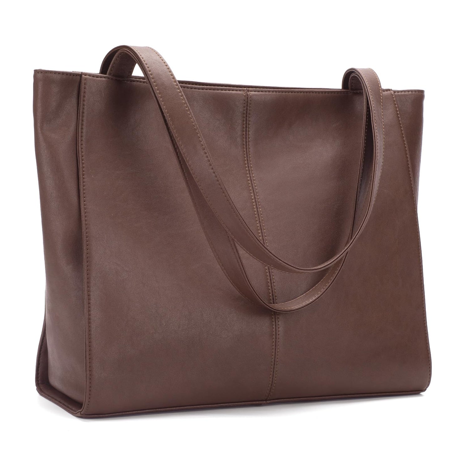 befen Genuine Leather Tote Bag for Women Work, Women's Leather Shoulder Bags Purses Satchel Handbags with Laptop Compartment