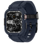 amBand Bands Compatible with Apple Watch 9/8/7 45mm, M1 Sport Series Rugged Case Protective Cover for iWatch 6/SE (3/2/1)/5/4/3 44mm Men Green