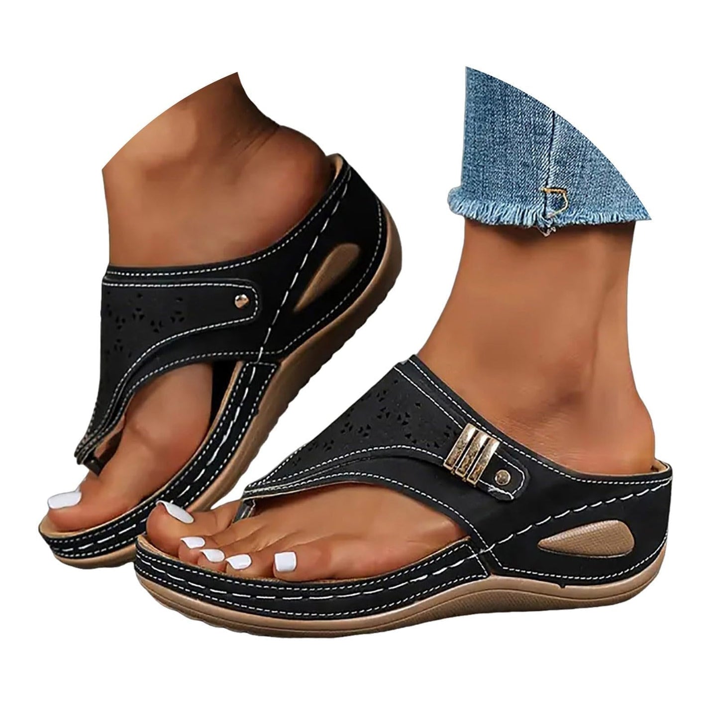 Orthopedic Sandals for Women 2026 Arch Support Flip Flops Dressy Casual Summer Beach Vacation Sandals