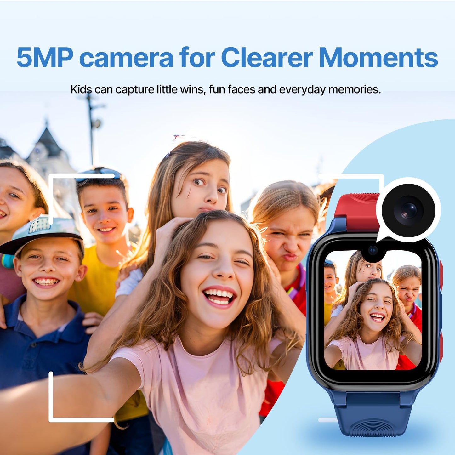 K9 Smart Watch for Kids with GPS Tracker, AI Voice & Video Call,1.78" AMOLED, 4G Smartwatch with SOS, Parental Controls, School Mode, IP68 Waterproof Kids Smartwatch for Teens Ages 3 and Up