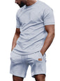 JMIERR Men's 2 Piece Outfit Anti-wrinkle T Shirts and Shorts Summer Beach Vacation Lounge Workout Pajamas Short Sleeve Sets