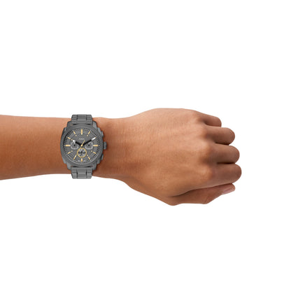 Fossil Men's Watch, Machine Stainless Steel Chronograph Watch for Men