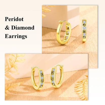 Channel Set Small Huggie Hoop Earrings Sterling Silver or 14K Gold Color,Lightweight Hypoallergenic CZ Diamond Chunky Hoop Earrings for Women