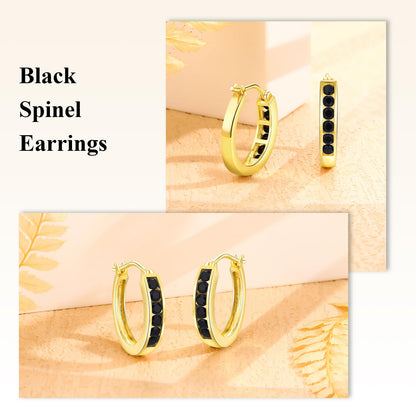 Channel Set Small Huggie Hoop Earrings Sterling Silver or 14K Gold Color,Lightweight Hypoallergenic CZ Diamond Chunky Hoop Earrings for Women
