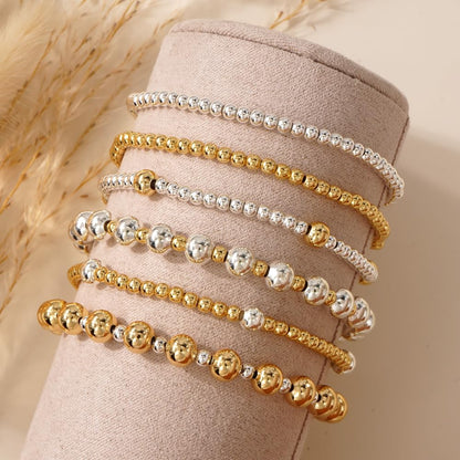 14K Gold Plated Pearl Beaded Cross Bracelets Stack Set for Women,Stretch Boho Colorful Christian Beads Ball Jewelry Friendship Summer Trendy Gift