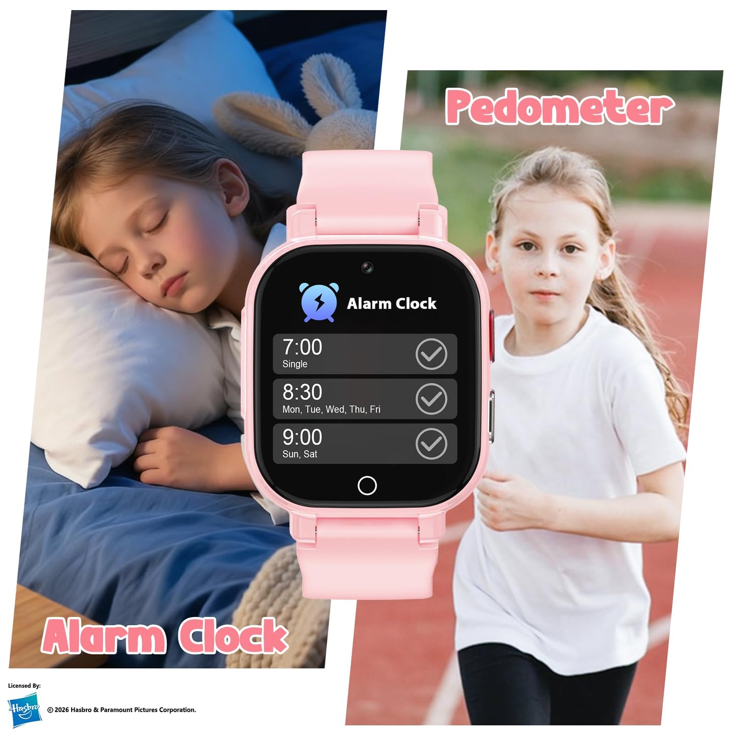 Smart Watch for Kids, 4G Kids Smartwatch with GPS Tracker Calling (Blue) | WIFI/Voice/Video Chat/SOS/SMS-receiving IP68 Waterproof Pedometer Camera Alarm Safe Zone Smartwatch Gift for Boys Girls 4-12