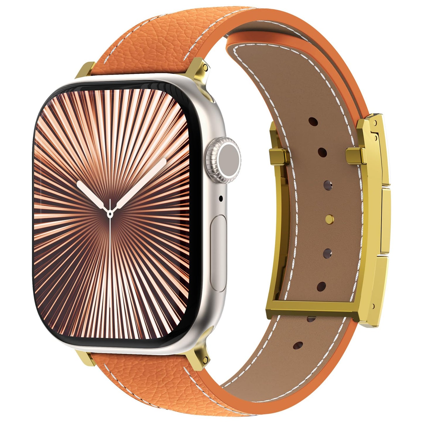 Leather Magnetic Watch Band Compatible with Apple Watch Ultra Band 49mm 46mm 45mm 44mm 42mm 41mm 40mm 38mm Replacement Strap for Women Men iWatch Ultra 3/2/1/SE3/Series 11/10/9/8/7/6/5/4/3/2/1