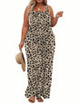 TAKEYAL Women's Plus Size Jumpsuit Overalls Wide Leg Casual Summer Rompers Adjustable Loose Fit Jumpsuits With Pockets 2026