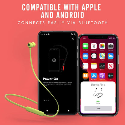 Beats Flex Wireless Earbuds - Apple W1 Headphone Chip, Magnetic Earphones, Class 1 Bluetooth, 12 Hours of Listening Time, Built-in Microphone - Black