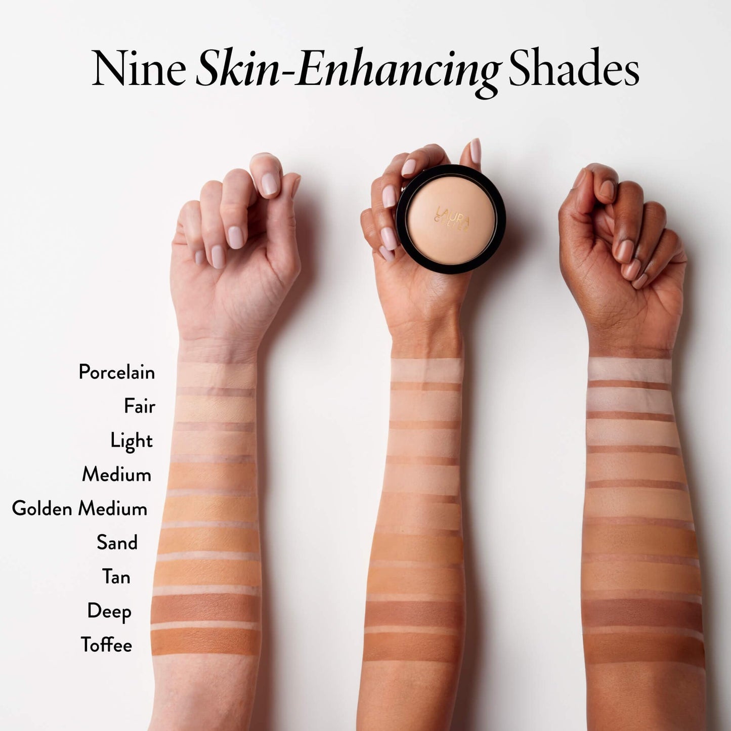 LAURA GELLER NEW YORK Baked Double Take Powder Foundation – Longwear Buildable Medium to Full Coverage – Matte Finish – Non-Caking Formula – Handmade in Italy – Mature & Sensitive Skin – Tan
