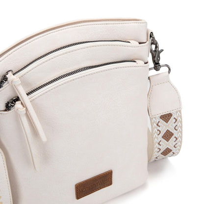 Montana West Multi Zip Pocket Crossbody Bag With Guitar Strap