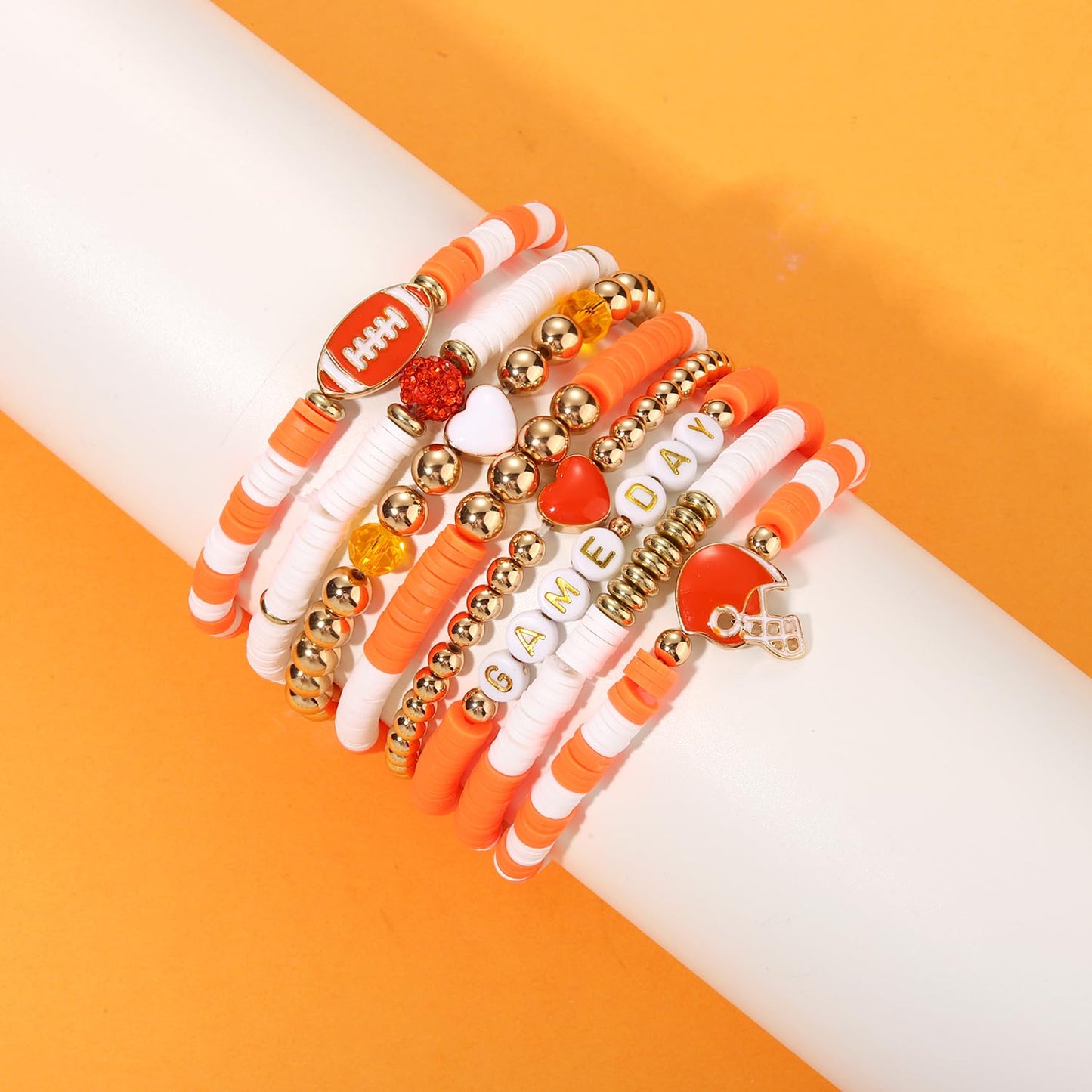 Heishi Bracelets for Women Clay Beaded Stretch Bracelets Stackable Friendship Bracelet Set Summer Beach Accessories Outfits Jewelry Gifts