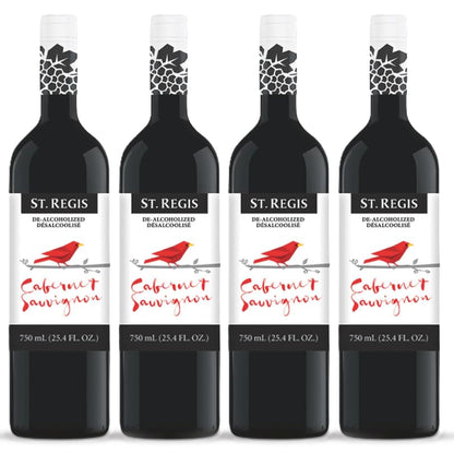 ST. REGIS Non-Alcoholic Cabernet Sauvignon, 25.4 Fl Oz (2 Pack) - Low Calorie, Low Sugar - Fruity & Spicy Rich Flavor from Spain