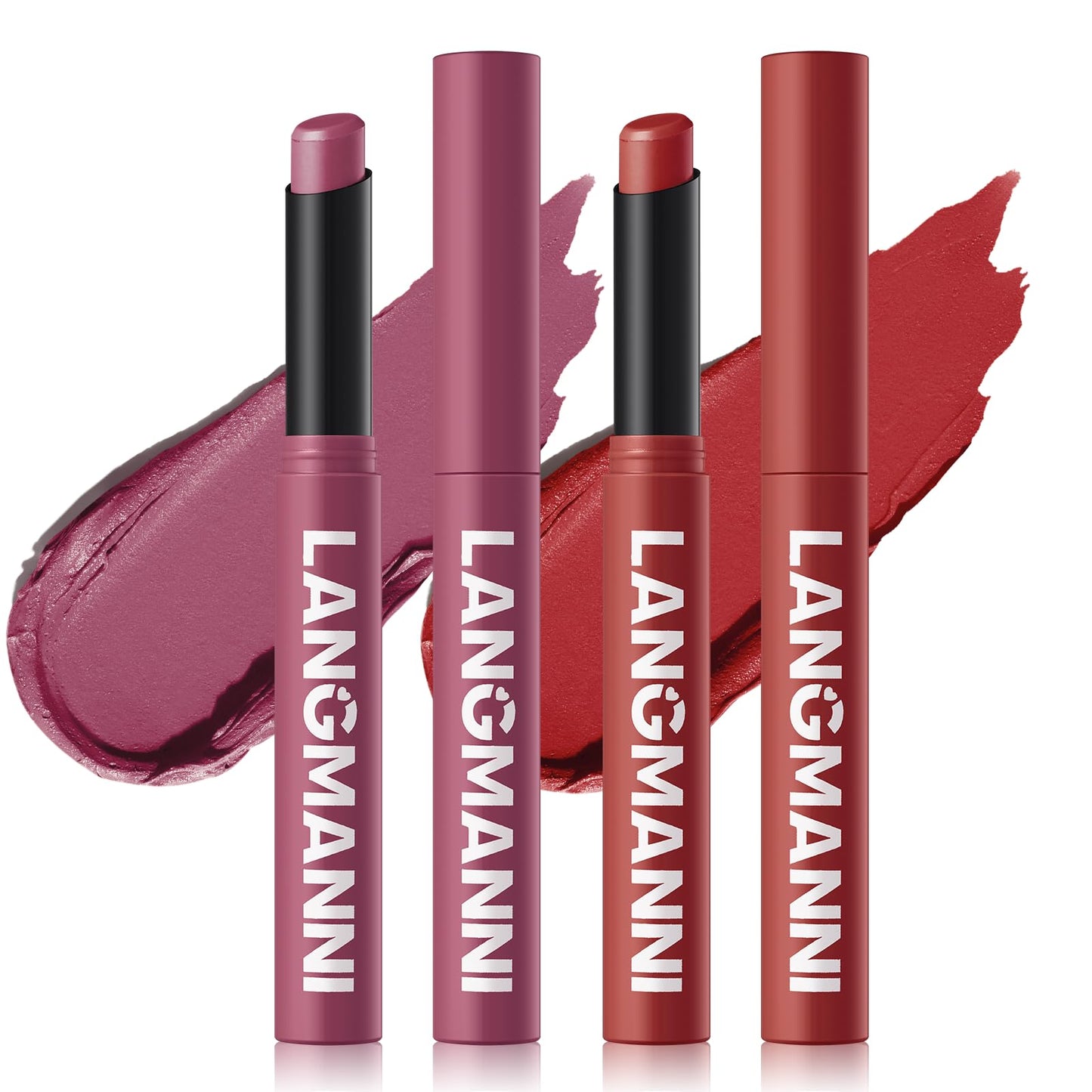 12Pcs Velvet Matte Lipstick Set, Nude to Dark Shades, Long-Lasting,Color A | Highly pigmented matte color, smooth creamy glide, waterproof wear, nude-to-dark tones, ideal for daily makeup or gifting