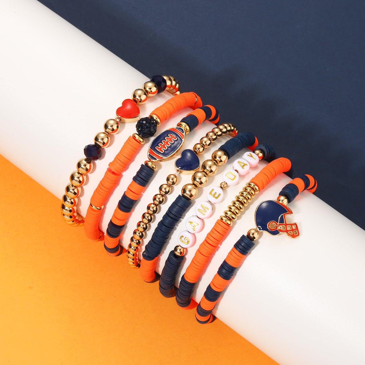 Heishi Bracelets for Women Clay Beaded Stretch Bracelets Stackable Friendship Bracelet Set Summer Beach Accessories Outfits Jewelry Gifts