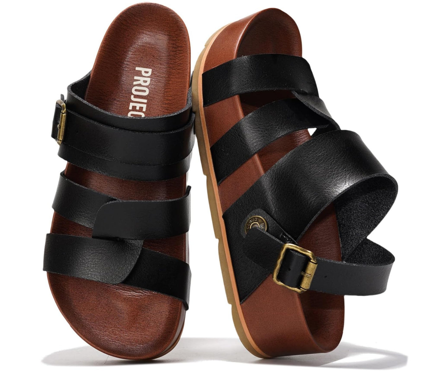 Project Cloud Platform Sandals Women – Strappy Wedges with Comfortable Plush & Soft Insole – Lightweight & Non Slip Platform Sandals for Women 2026