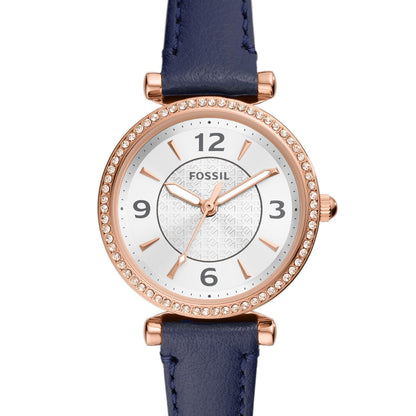 Fossil Women's Watch and Bracelet Set, Carlie Three-Hand Stainless Steel Watch for Women and Bracelet Set