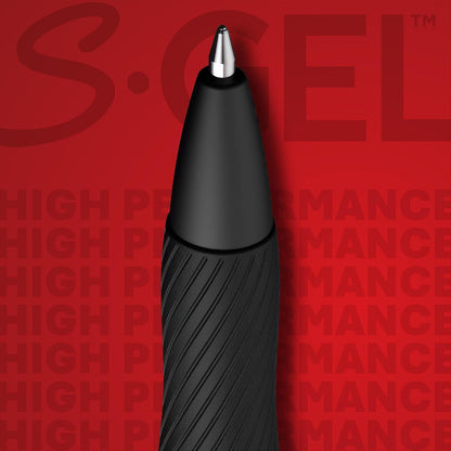 Sharpie S-Gel Gel Pens, Black Barrel, Medium Point (0.7mm), Black Gel Ink, 12 Count - Home, Office, School, Journaling, Writing, Note-Taking, Teacher Supplies