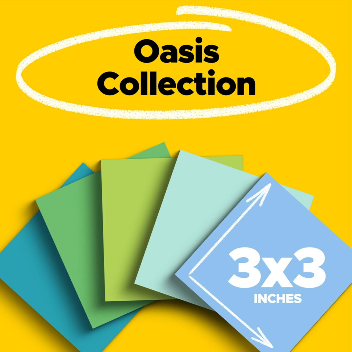 Post-it 100% Recycled Super Sticky Notes, 3 x 3 in, Pastels, 5 Pads | School Supplies and Office Products, 2X the Sticking Power