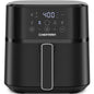 Chefman Air Fryer – 4 QT Compact Airfryer for Quick & Easy Meals, Features Hi-Fry Technology for Extra Crisp, Easy-View Window, Touch Controls with 4 Presets, Nonstick & Dishwasher Safe Basket - Black