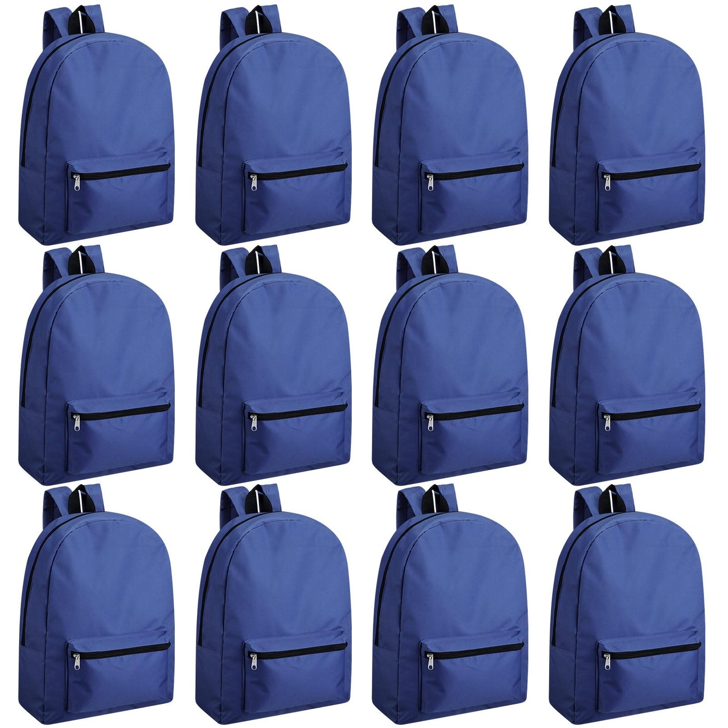 Amylove 12 Pack Backpack in Bulk 17 inch Lightweight Outdoor Travel Bag Classic Bookbags Bulk for Travel Middle High (Colorful,Lovely)