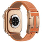 Leather Magnetic Watch Band Compatible with Apple Watch Ultra Band 49mm 46mm 45mm 44mm 42mm 41mm 40mm 38mm Replacement Strap for Women Men iWatch Ultra 3/2/1/SE3/Series 11/10/9/8/7/6/5/4/3/2/1