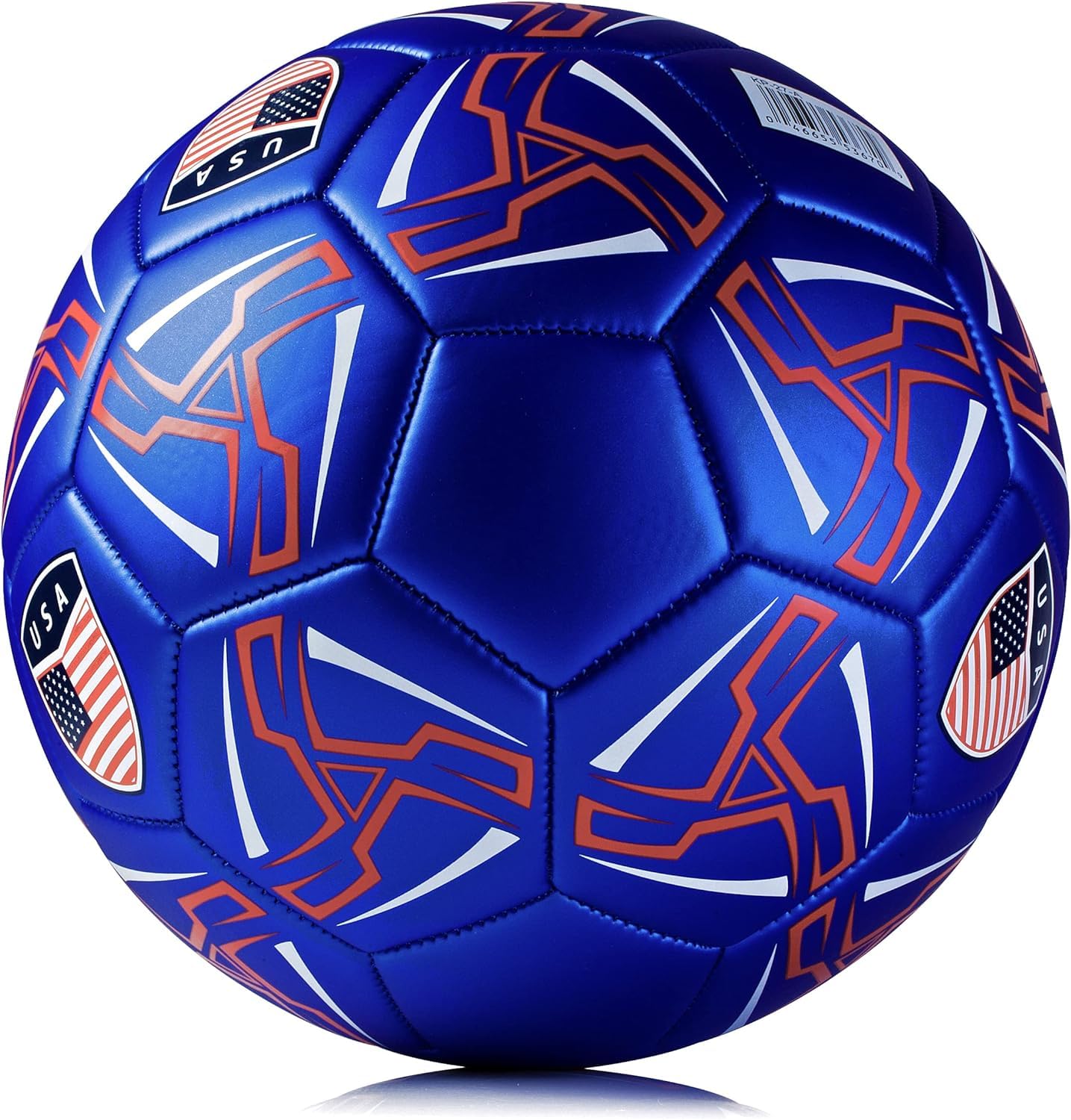 Western Star Soccer Ball USA - Official Match Grade Soccer Balls - Youth & Adult - Attractive and Durable Design - World Cup