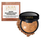 LAURA GELLER NEW YORK Baked Balance-n-Glow Illuminating Powder Foundation – Toffee – Handmade in Italy – Pearl-Infused Satin Finish – Vitamin C Brightening – Buildable Sheer Coverage – For Mature Skin