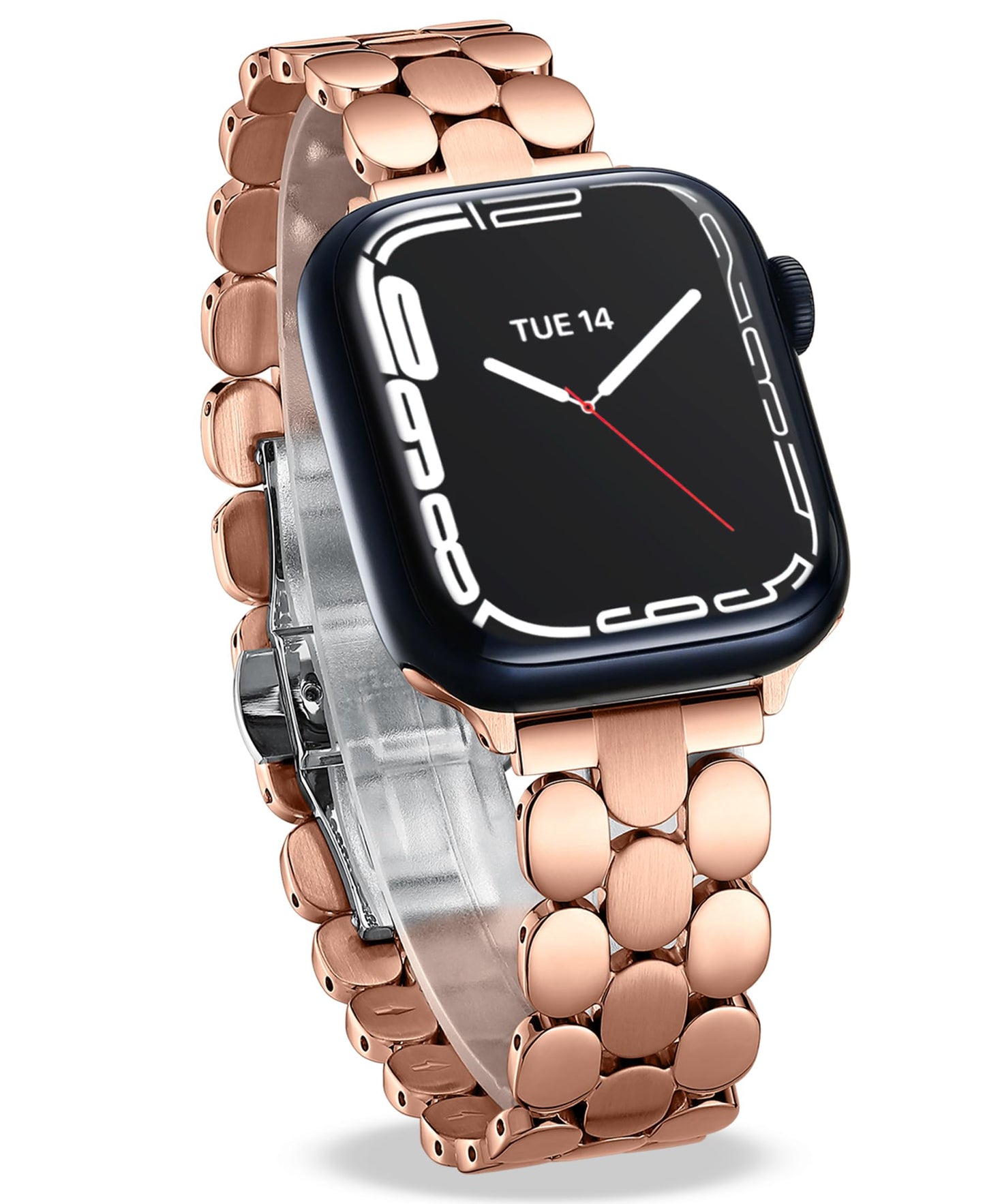 Designer Band for Apple Watch 40mm 41mm 42mm 38mm 44mm 45mm 46mm 49mm for Women, Stainless Steel Dressy Bands Compatible with Apple Watch Series 11,10,Se,9,8,7,6,5,4,3,2,1 for iWatch