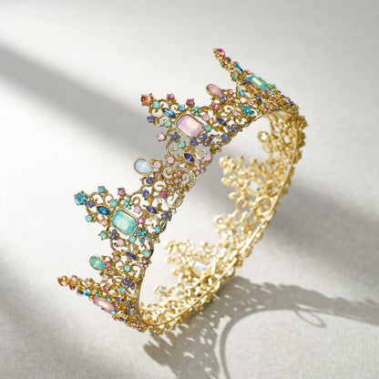 SWEETV Queen Crown for Women - Baroque Wedding Tiaras and Crowns,Jeweled Tiara Crown,Prom Birthday Halloween Hair Accessories