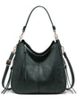 Realer Hobo Crossbody Bags for Women Designer Faux Leather Hobo Handbags Retro Large Size Shoulder Bag Bucket Purse