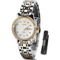 OLEVS Watches Women with Date Silver Stainless Steel Luxury Ladies Watches with Small Writs Diamond Watches for Women Waterproof Elegant Dress Quartz Analog Women's Wrist Watches Reloj de Mujer
