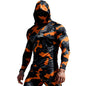 Sun Protection Shirts for Men UPF 100+ Long Sleeve Hoodie with Mask Shirts | Camouflage Outdoor Fishing Tees Cooling Raglan Shirts