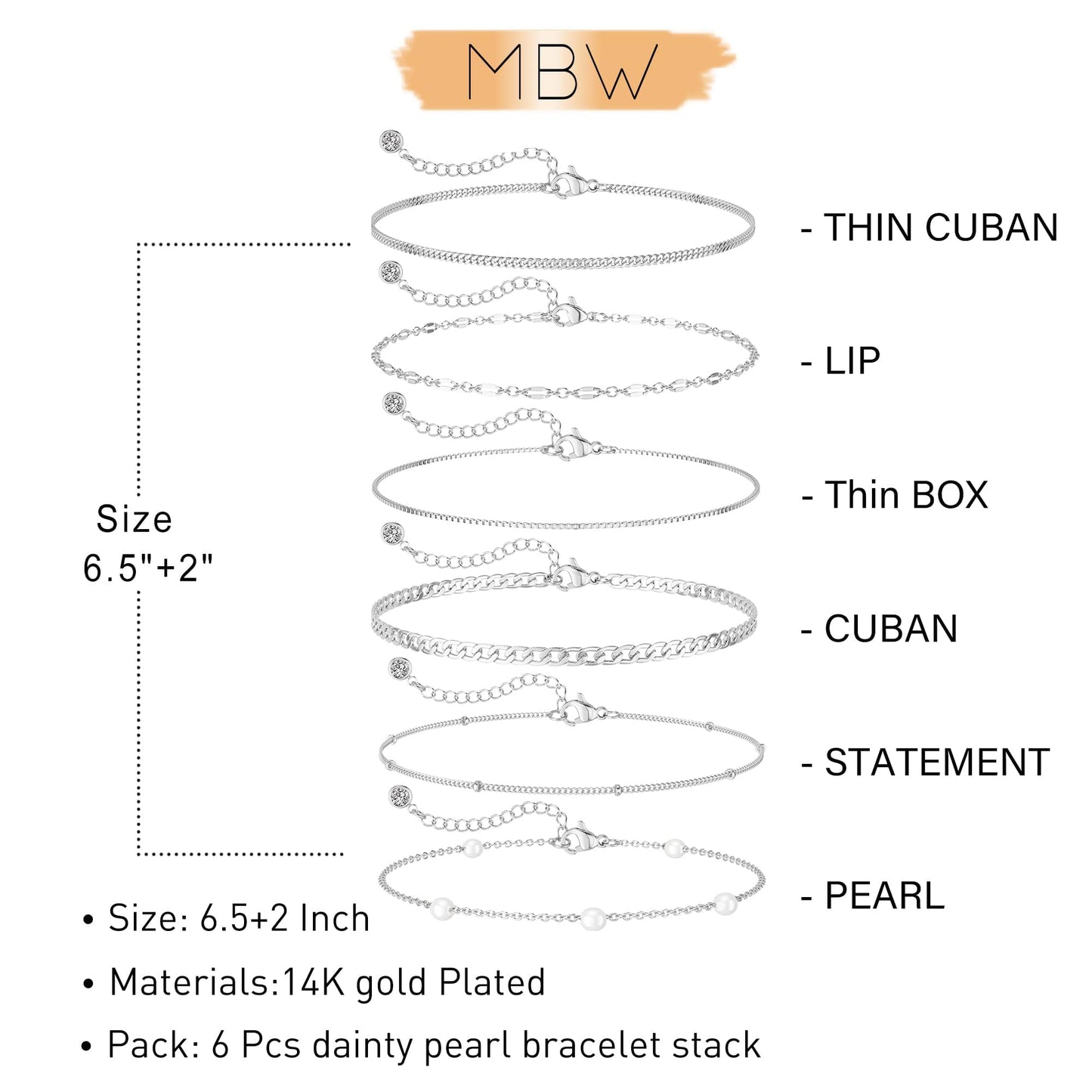 Dainty Simple Gold Bracelets for Women, Stackable Satellite Paperclip Lip Bracelet Set Tiny Lip Dot Chain Box Link for Handmade Gift Minimalist Cute Trendy Jewelry Gold Accessories for Women