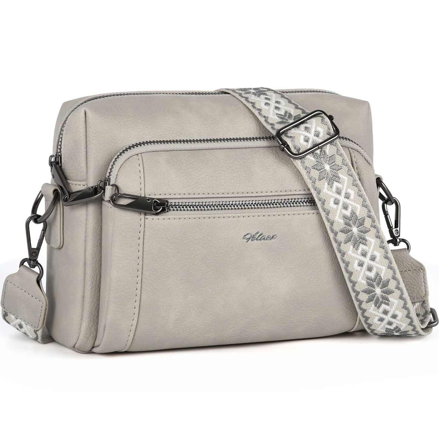 Small Leather Crossbody Bags for Women Anti theft Purses and Handbag Shoulder Hangbag with Wide Strap Tassel