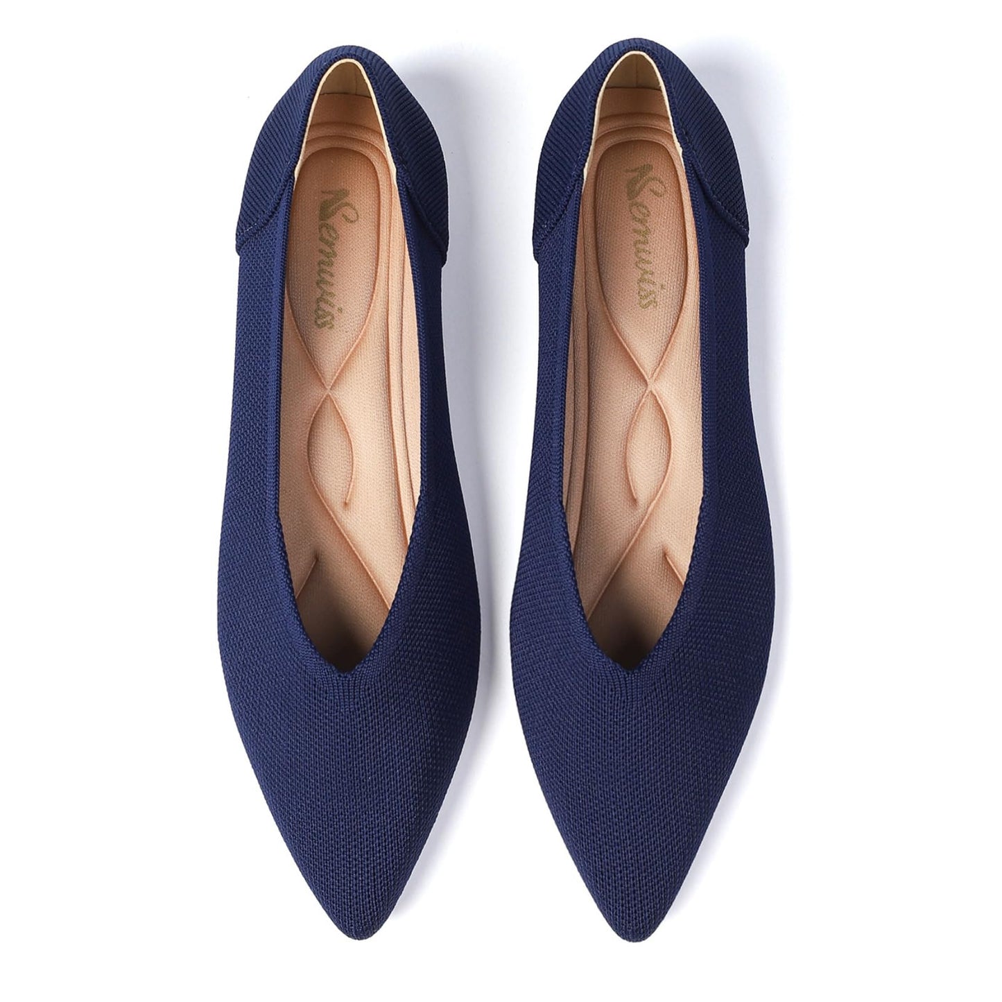 Semwiss Women's Ballet Flats Comfortable Casual Dressy Shoes,Work Flats Office Shoes Pointed Toe Leopard Flats.
