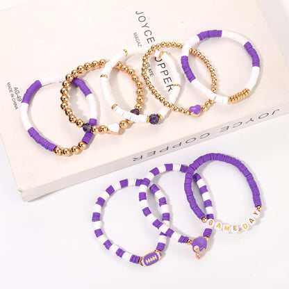 Heishi Bracelets for Women Clay Beaded Stretch Bracelets Stackable Friendship Bracelet Set Summer Beach Accessories Outfits Jewelry Gifts