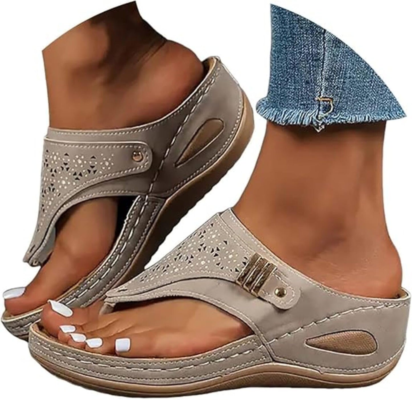 Orthopedic Sandals for Women 2026 Arch Support Flip Flops Dressy Casual Summer Beach Vacation Sandals