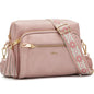 Small Leather Crossbody Bags for Women Anti theft Purses and Handbag Shoulder Hangbag with Wide Strap Tassel
