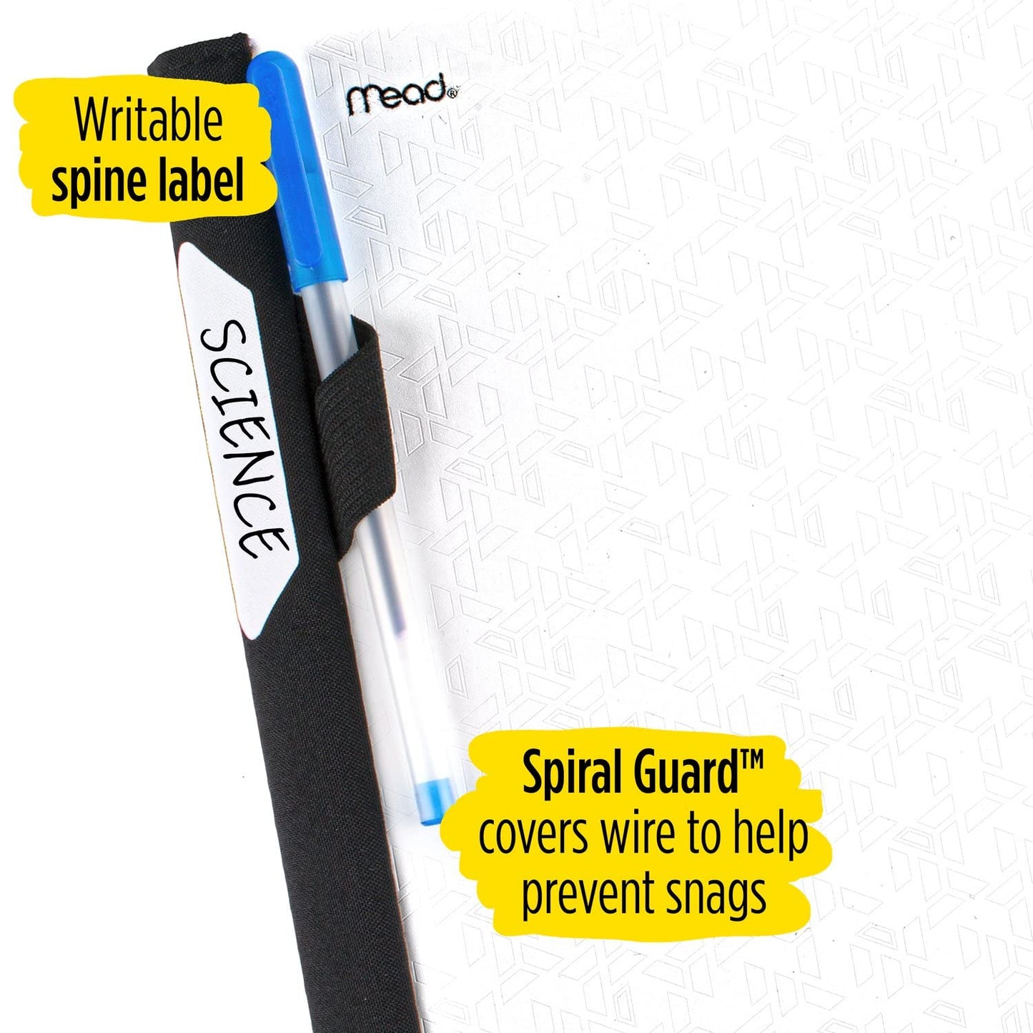Five Star Advance Spiral Notebook + Study App, 5 Subject, College Ruled Paper, 8-1/2" x 11", 200 Sheets, Spiral Guard, Movable Tabbed Dividers, Black (73144)