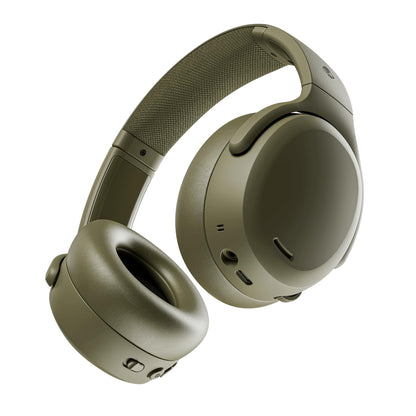 Skullcandy Crusher ANC 2 Noise Cancelling Wireless Headphones - True Black | Multi-Sensory Crusher Bass, Over-Ear Fit, Bluetooth, 60 Hours Battery, Working Out, Gym, Travel, Studying, Music, Gaming