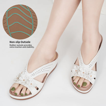 Sandals for Women Wedge Shoes: Slip On Dressy Summer Comfortable Slides Sandals 2026 Casual Memory Foam Platform Shoes